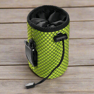 Case Hunter Basic Lime textile pouch for pet food and rewards, perfect for dog training and outdoor use.