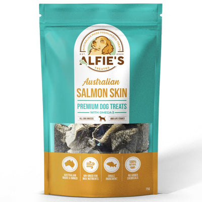 Australian Salmon Skin Dog Treats-0
